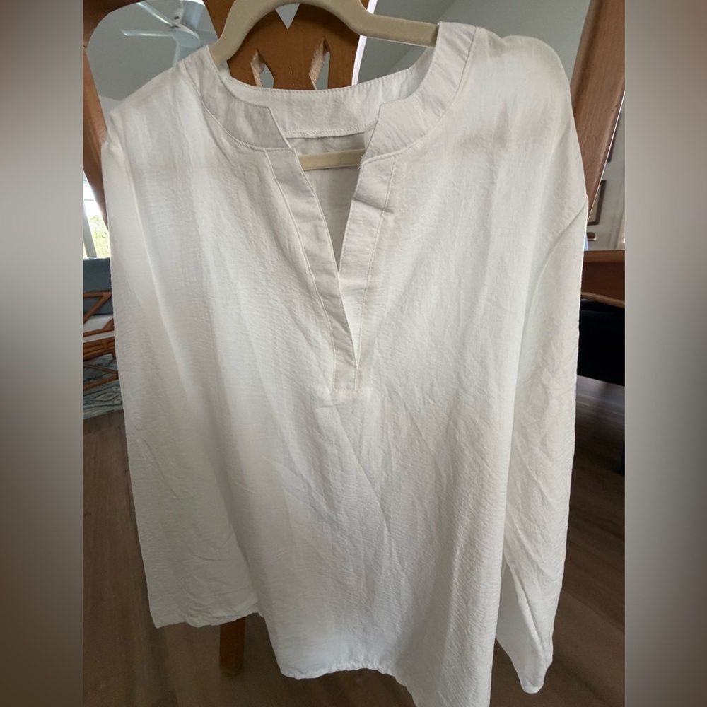 White Long Sleeve Tunic
